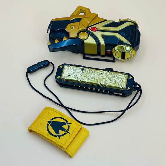 DX Brachio Morpher & DX Dino Commander from Power Rangers Dino Thunder 2004, also known as DX Change from Super Sentai Abaranger 2003, vintage DX Morpher roleplay collectible for Black Dino Ranger fans.