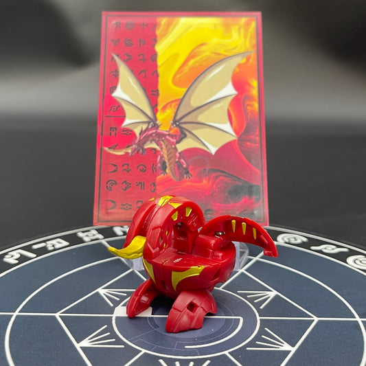 Pyrus Dragonoid B2 Bakugan Battle Brawlers Newly Painted in Gold