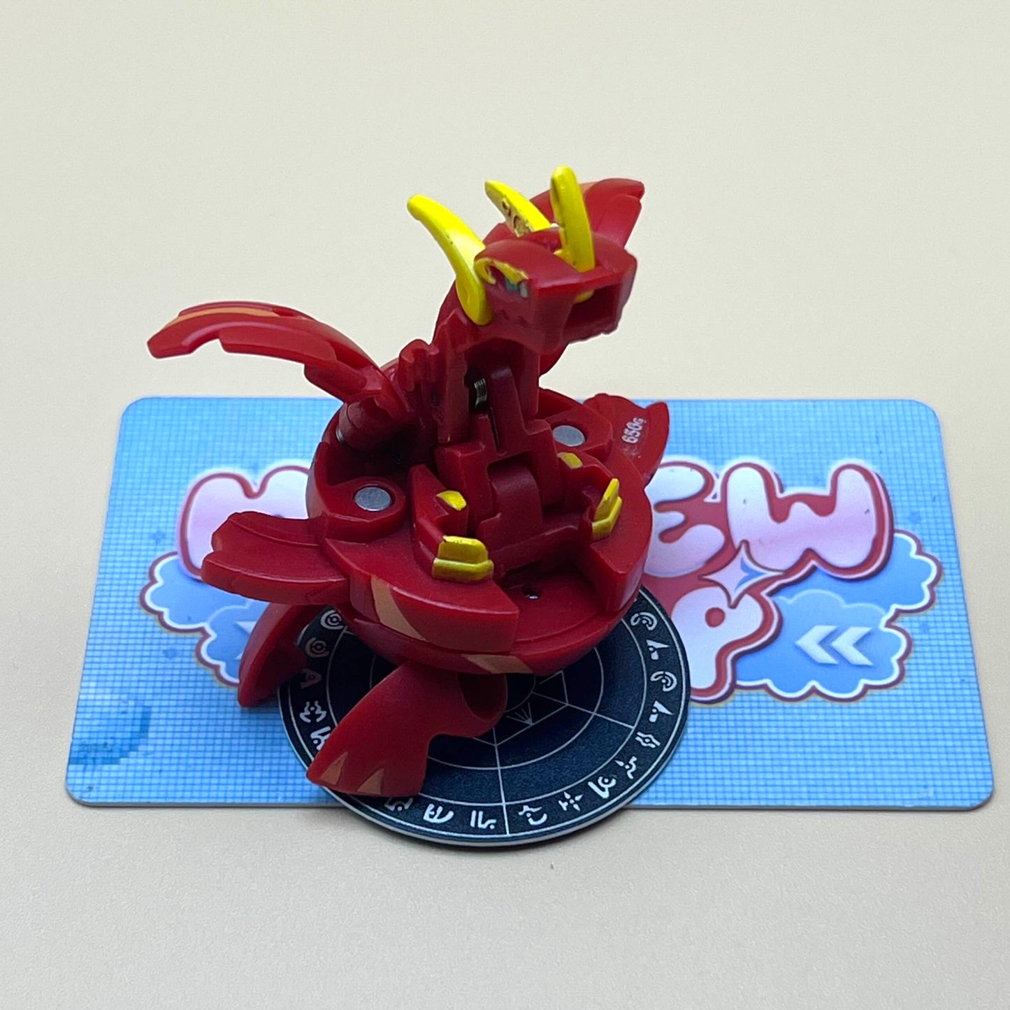 Bakugan Neo Dragonoid Vertex B2 Pyrus Spin - Bakugan Battle Brawlers