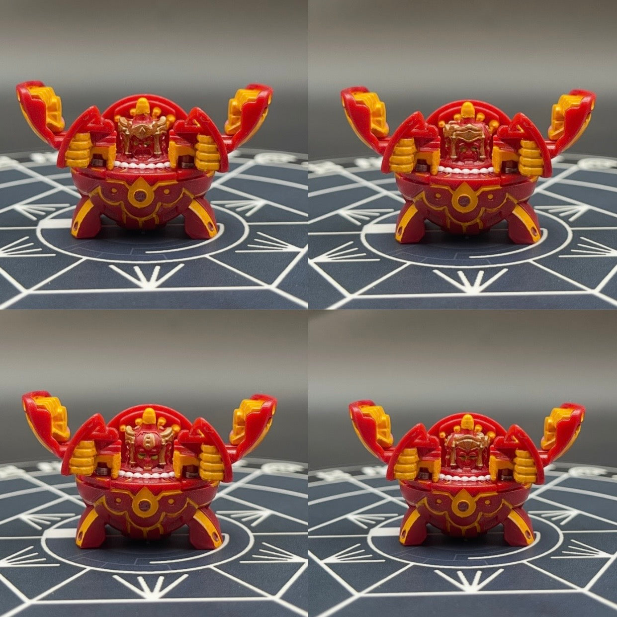 Pyrus Fourtress B2 Bakugan Battle Brawlers Paint Applied To Specific Parts Only