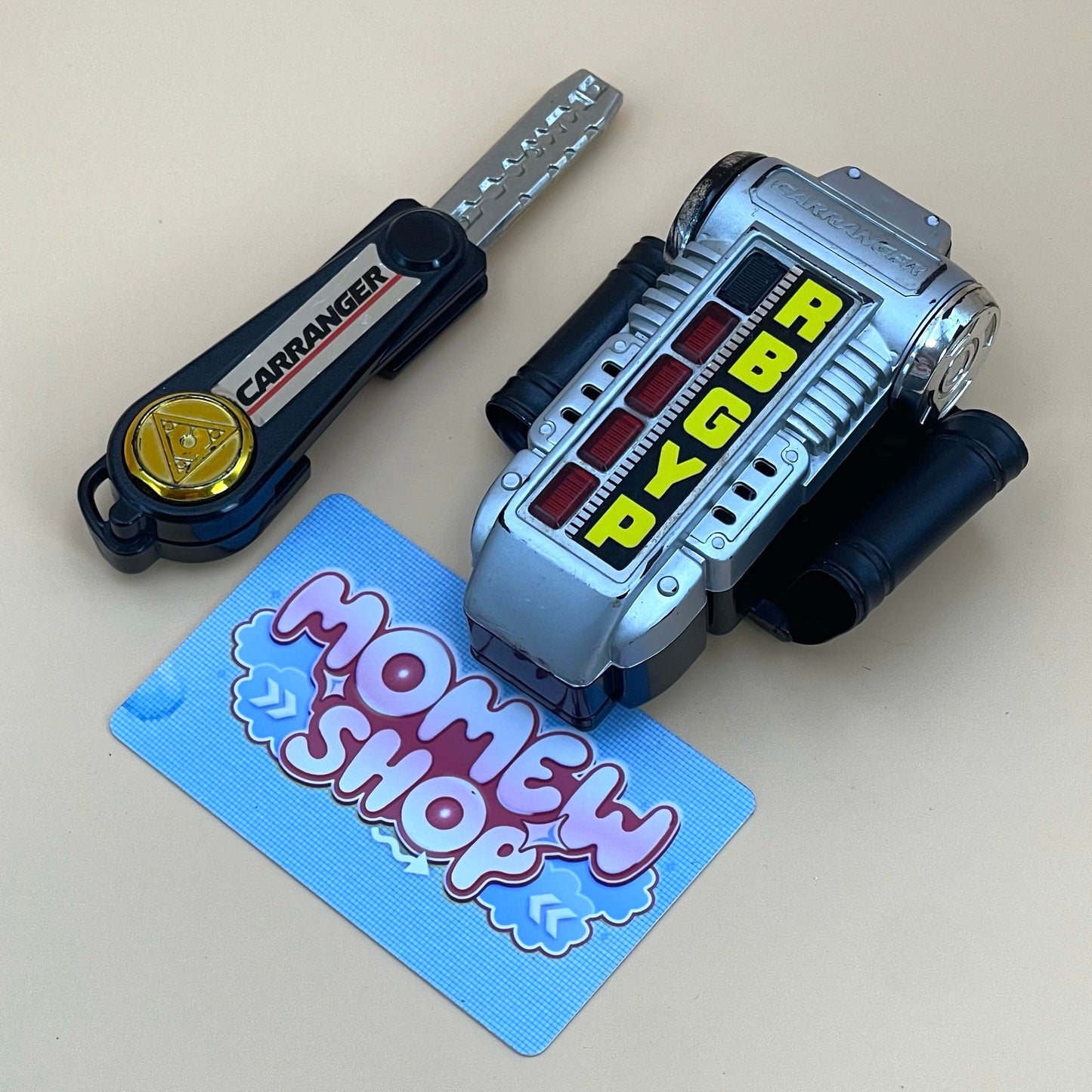 DX Accel Changer & Turbo Morpher from Power Rangers Turbo 1997 also known as DX Change from Super Sentai Carranger 1996, vintage DX Morpher roleplay collectible for Turbo Rangers fans.