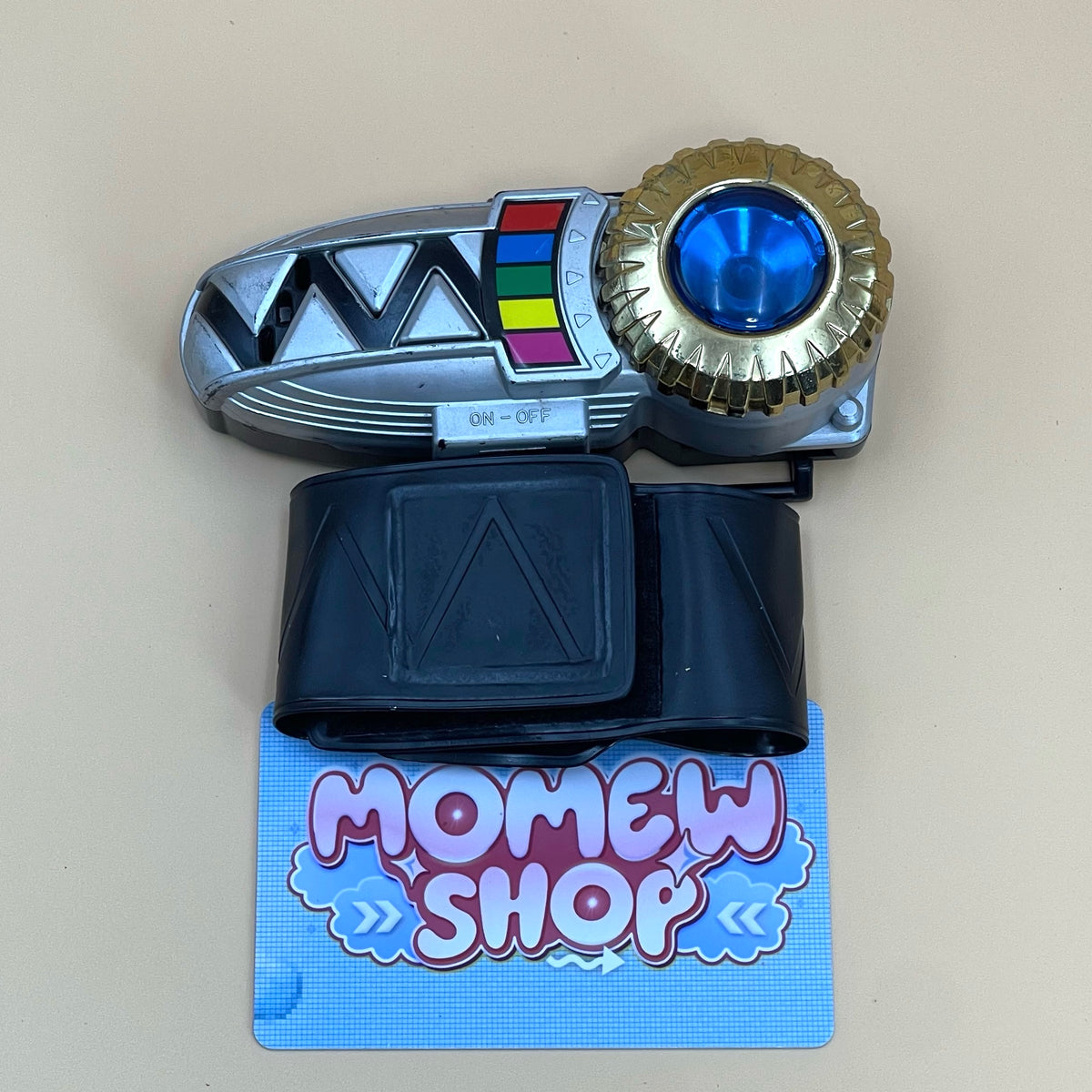 DX Ginga Brace & Transmorpher from Power Rangers Lost Galaxy 1999 also known as DX Change from Super Sentai Gingaman 1998, vintage DX Morpher roleplay collectible for Galaxy Rangers fans.