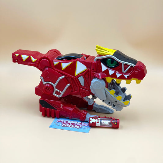 DX Gabutyra De Carnival & T-Rex Super Charge Morpherfrom Power Rangers Dino Charge 2015, also known as DX Change from Super Sentai Kyoryuger 2013, vintage DX Morpher roleplay collectible for Dino Charge Red Ranger fans.