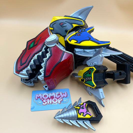 DX Kentrospiker & Dino Spike from Power Rangers Dino Charge 2015, also known as DX Change from Super Sentai Kyoryuger 2013, vintage DX Morpher roleplay collectible for Dino Charge Rangers fans.