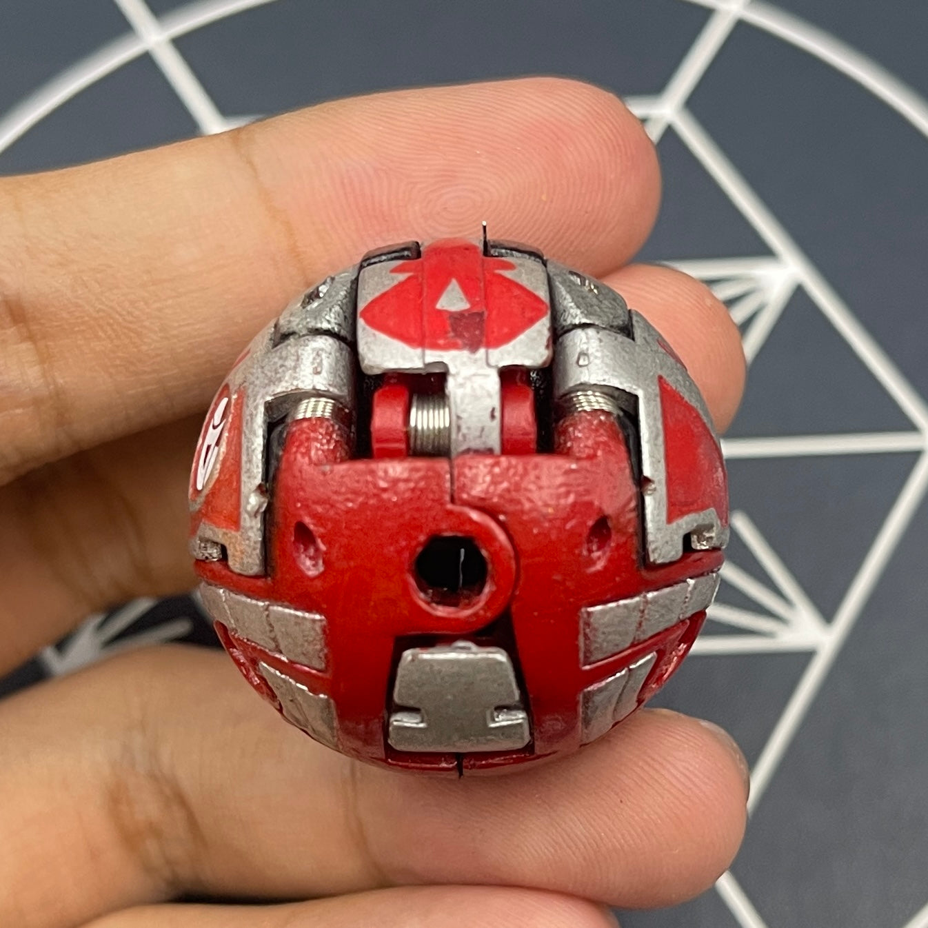 Cyborg Helios B2 Pyrus Custom Painted | Bakugan New Vestroia