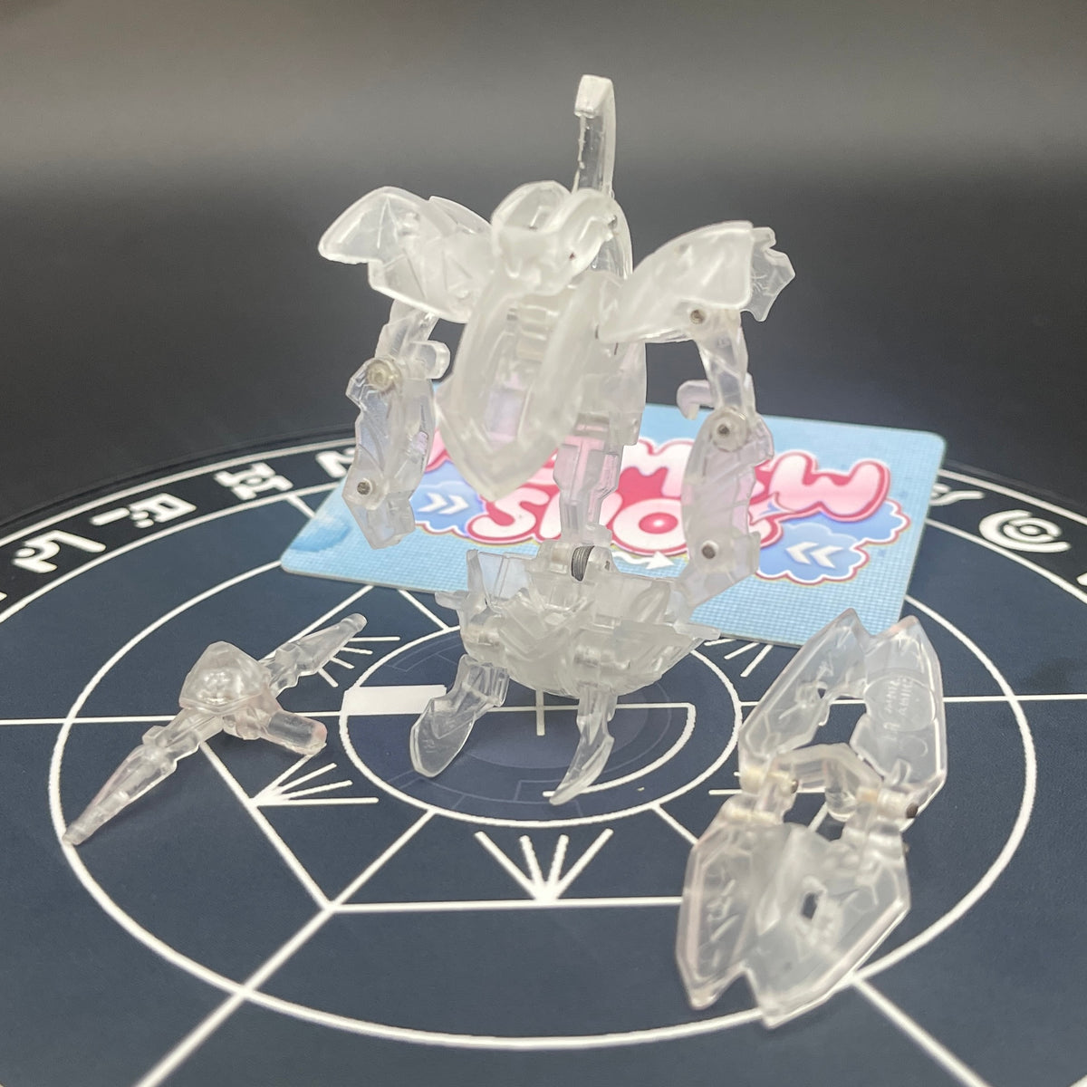 Wolfurio B2 & Lanzato Clear Color Translucent | Bakugan Mechtanium Surge | Custom Made Accurate Plastic Injection