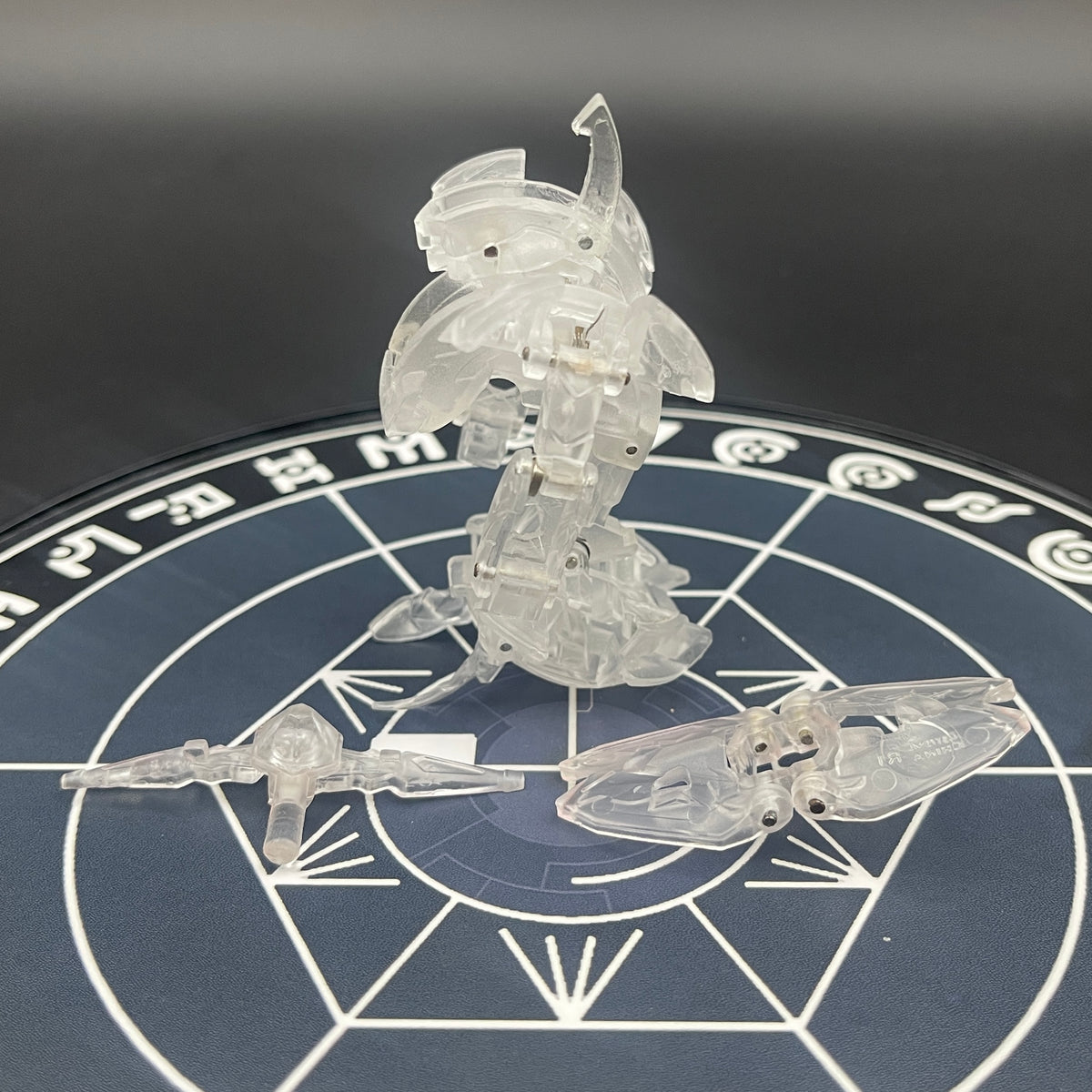 Wolfurio B2 & Lanzato Clear Color Translucent | Bakugan Mechtanium Surge | Custom Made Accurate Plastic Injection