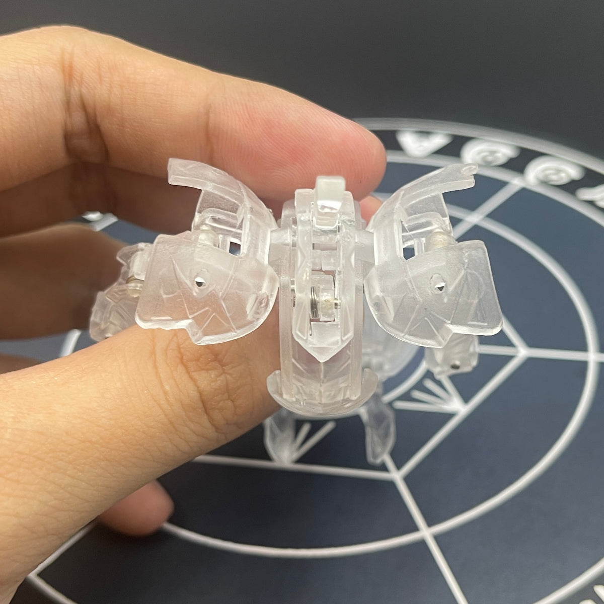 Wolfurio B2 Clear Color Translucent | Bakugan Mechtanium Surge | Custom Made Accurate Plastic Injection