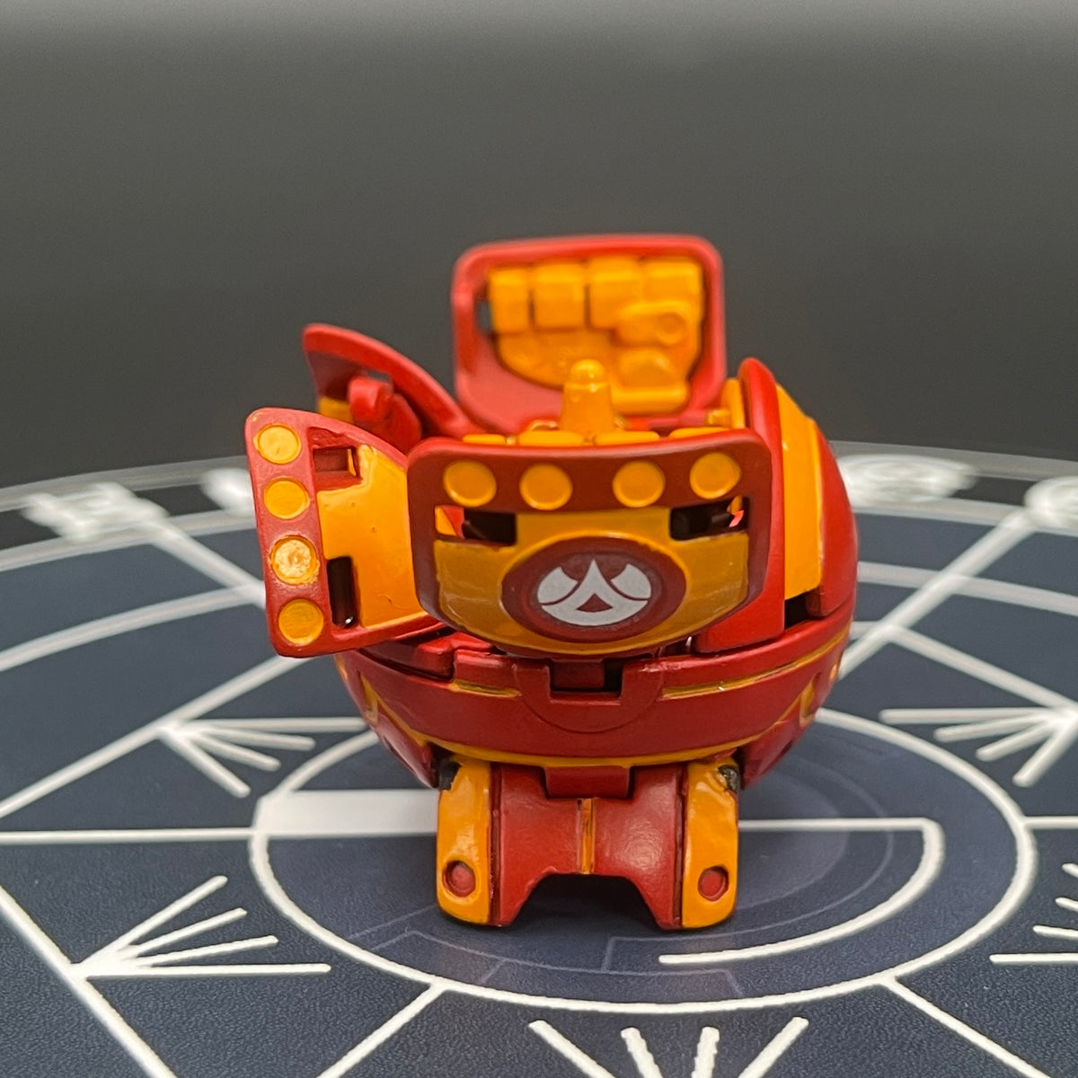 Fourtress B2 Pyrus | Custom Painted Full Set | Bakugan Battle Brawlers