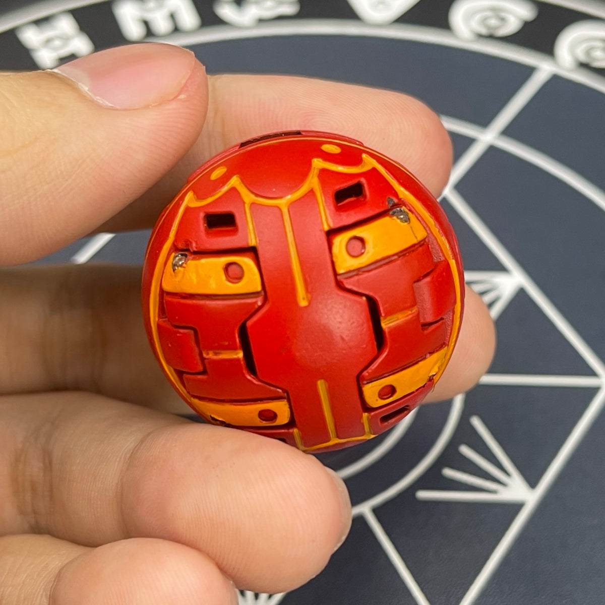 Fourtress B2 Pyrus | Custom Painted Full Set | Bakugan Battle Brawlers