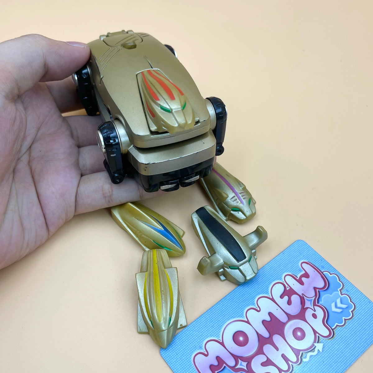 DX Growl Phone Morpher and G Phone, vintage roleplay collectible from Power Rangers Wild Force 2002 and Super Sentai Gaoranger 2001 for Wild Force Ranger fans.