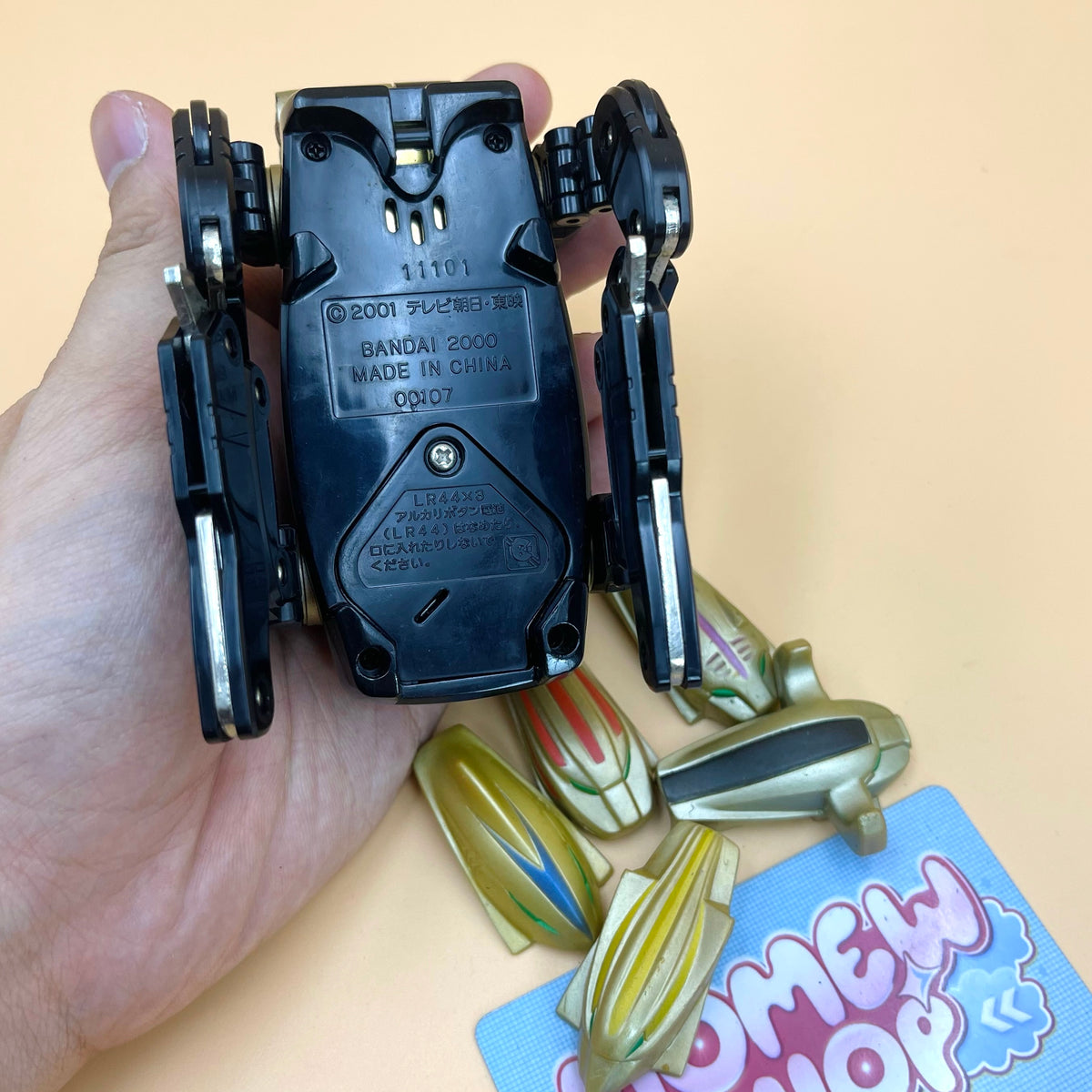 DX Growl Phone Morpher and G Phone, vintage roleplay collectible from Power Rangers Wild Force 2002 and Super Sentai Gaoranger 2001 for Wild Force Ranger fans.
