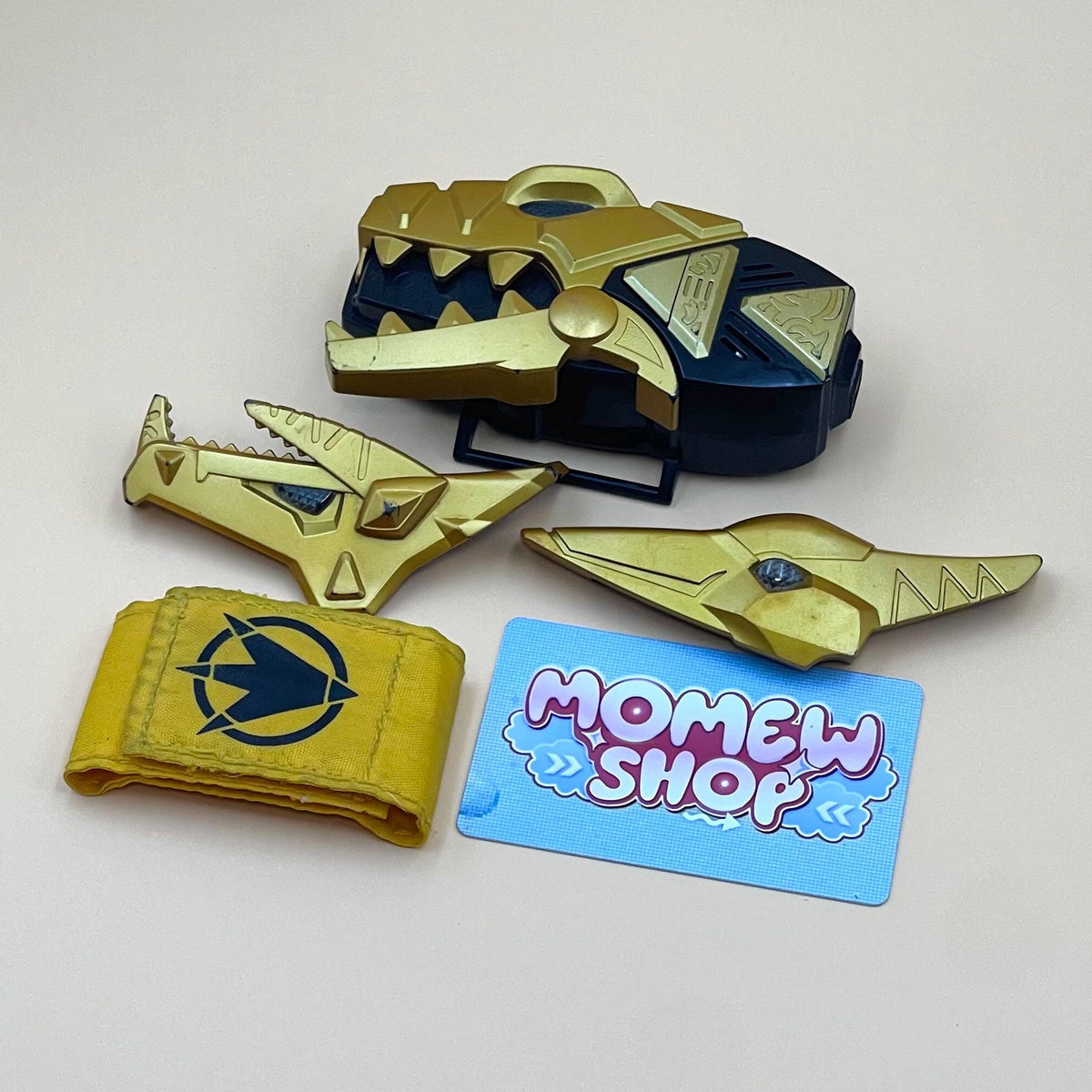 DX Dino Brace Abare Max from Super Sentai Abaranger 2003 and DX Dino Morpher from Power Rangers Dino Thunder 2004, vintage DX Morpher roleplay collectible toy for fans and collectors of Super Sentai and Power Rangers series.