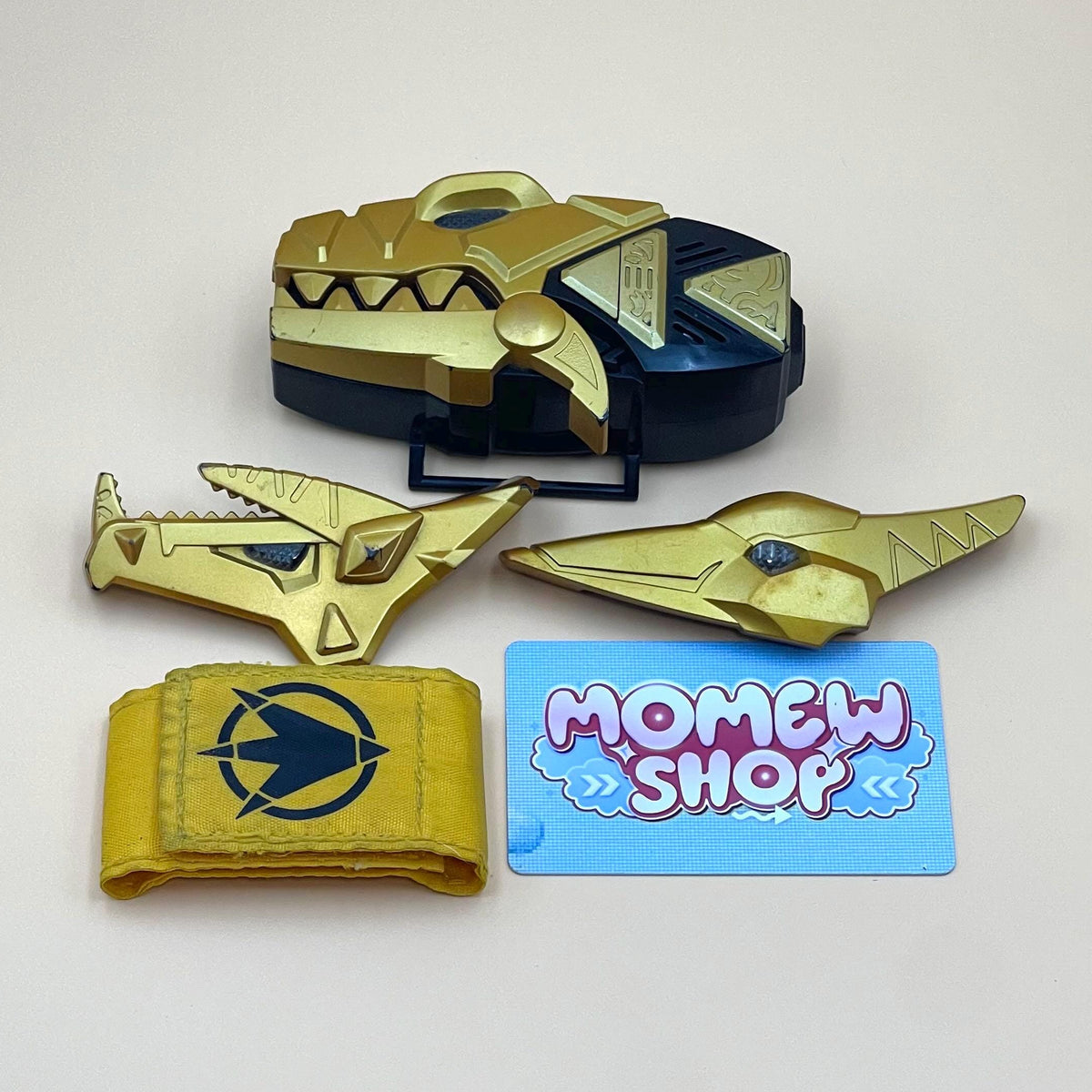 DX Dino Brace Abare Max from Super Sentai Abaranger 2003 and DX Dino Morpher from Power Rangers Dino Thunder 2004, vintage DX Morpher roleplay collectible toy for fans and collectors of Super Sentai and Power Rangers series.