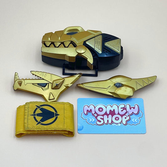 DX Dino Brace Abare Max from Super Sentai Abaranger 2003 and DX Dino Morpher from Power Rangers Dino Thunder 2004, vintage DX Morpher roleplay collectible toy for fans and collectors of Super Sentai and Power Rangers series.