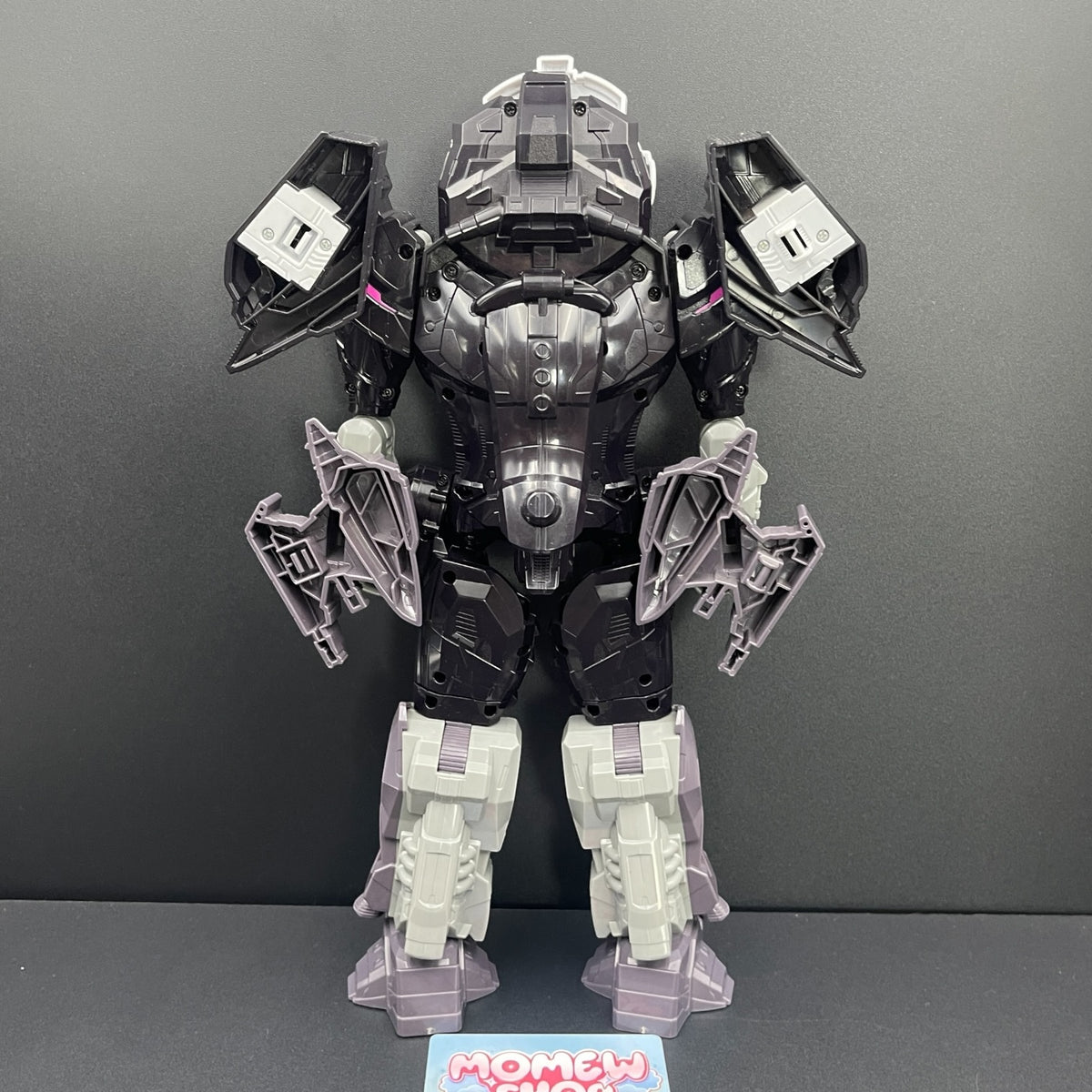 Back view of Bandai DX Time Mazine Zi-O Mode toy figure showing mechanical armor details.