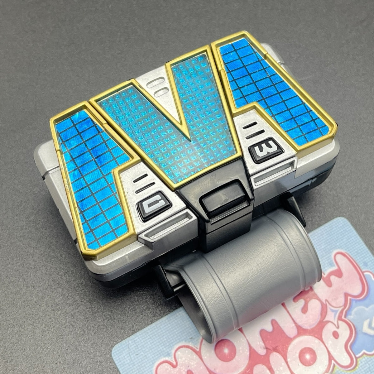 Right angle view of the Power Rangers Lightspeed Rescue Titanium Morpher toy.