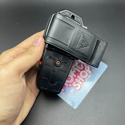 Back view of Power Rangers Time Force Quantum Morpher showing wrist attachment clip and casing detail   
