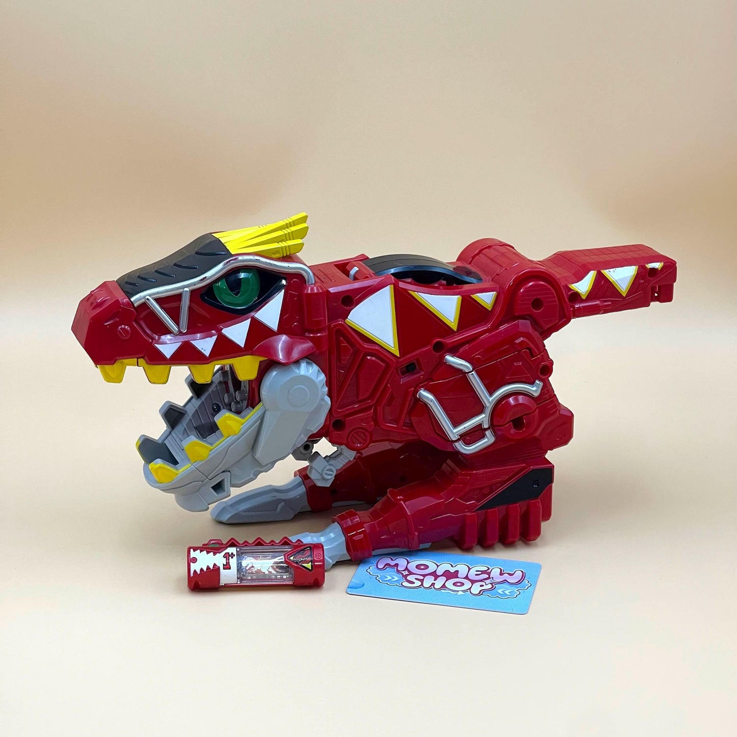 DX Gabutyra De Carnival & T-Rex Super Charge Morpherfrom Power Rangers Dino Charge 2015, also known as DX Change from Super Sentai Kyoryuger 2013, vintage DX Morpher roleplay collectible for Dino Charge Red Ranger fans.