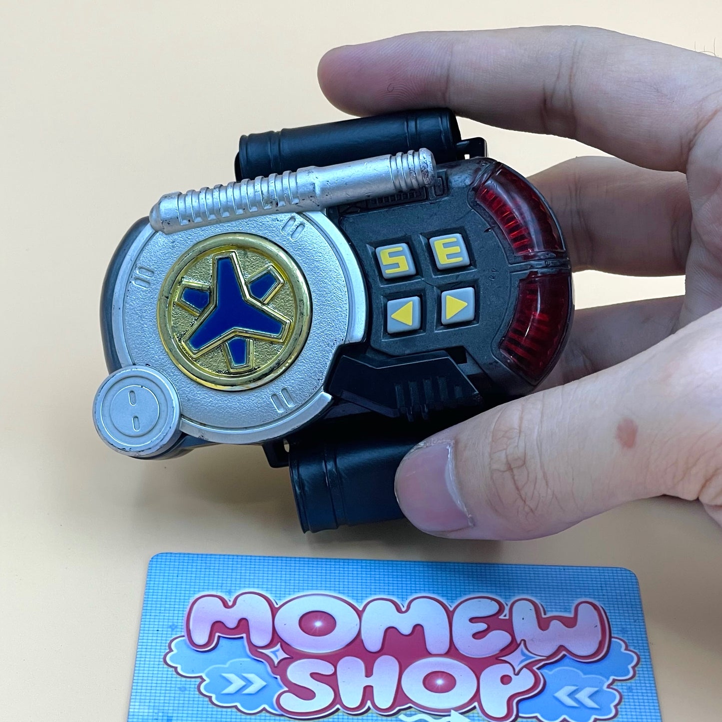 DX GoGo Brace & Rescue Morpher from Power Rangers Lightspeed Rescue 2000 also known as DX Change from Super Sentai GoGoFive 1999, vintage DX Morpher roleplay collectible for Lightspeed Rangers fans.