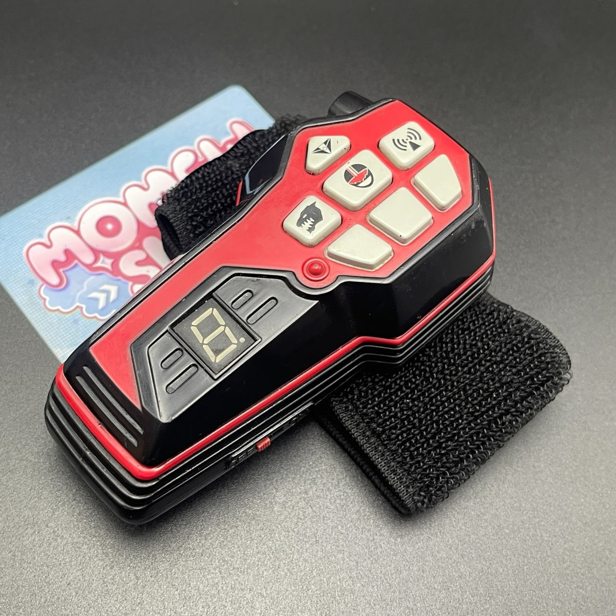 Power Rangers Time Force Quantum Morpher set complete with black velcro wrist strap   