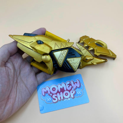 DX Dino Brace Abare Max from Super Sentai Abaranger 2003 and DX Dino Morpher from Power Rangers Dino Thunder 2004, vintage DX Morpher roleplay collectible toy for fans and collectors of Super Sentai and Power Rangers series.