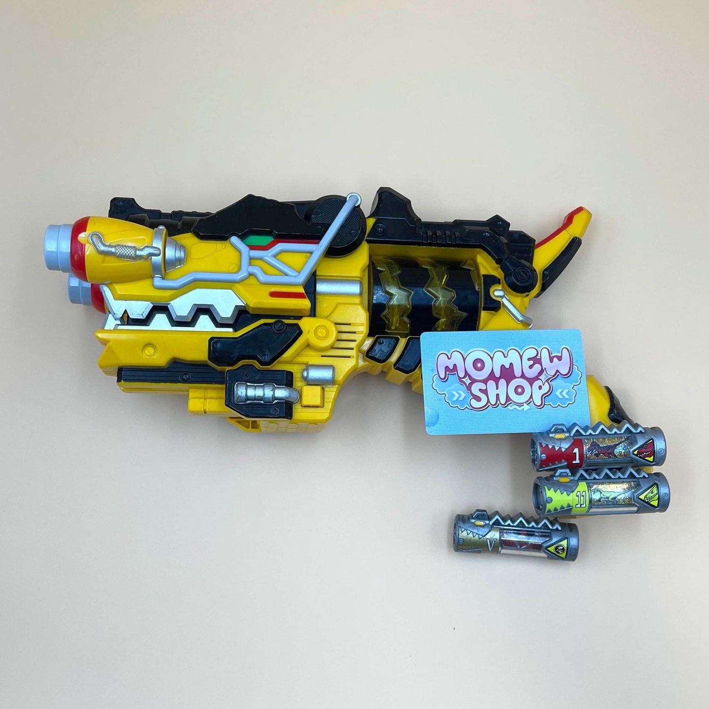 DX Gaburevolver & Dino Charge Morpher Morpher from Power Rangers Dino Charge 2015, also known as DX Change from Super Sentai Kyoryuger 2013, vintage DX Morpher roleplay collectible for Dino Charge Rangers fans.
