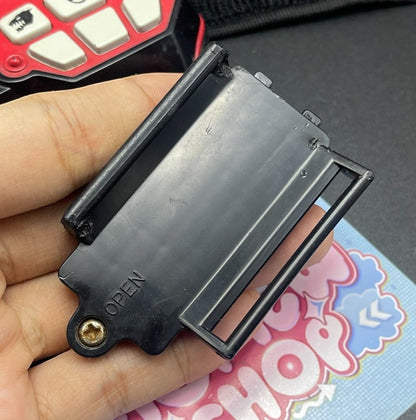 Close-up of black plastic wrist mounting base for Power Rangers Time Force Quantum Morpher   