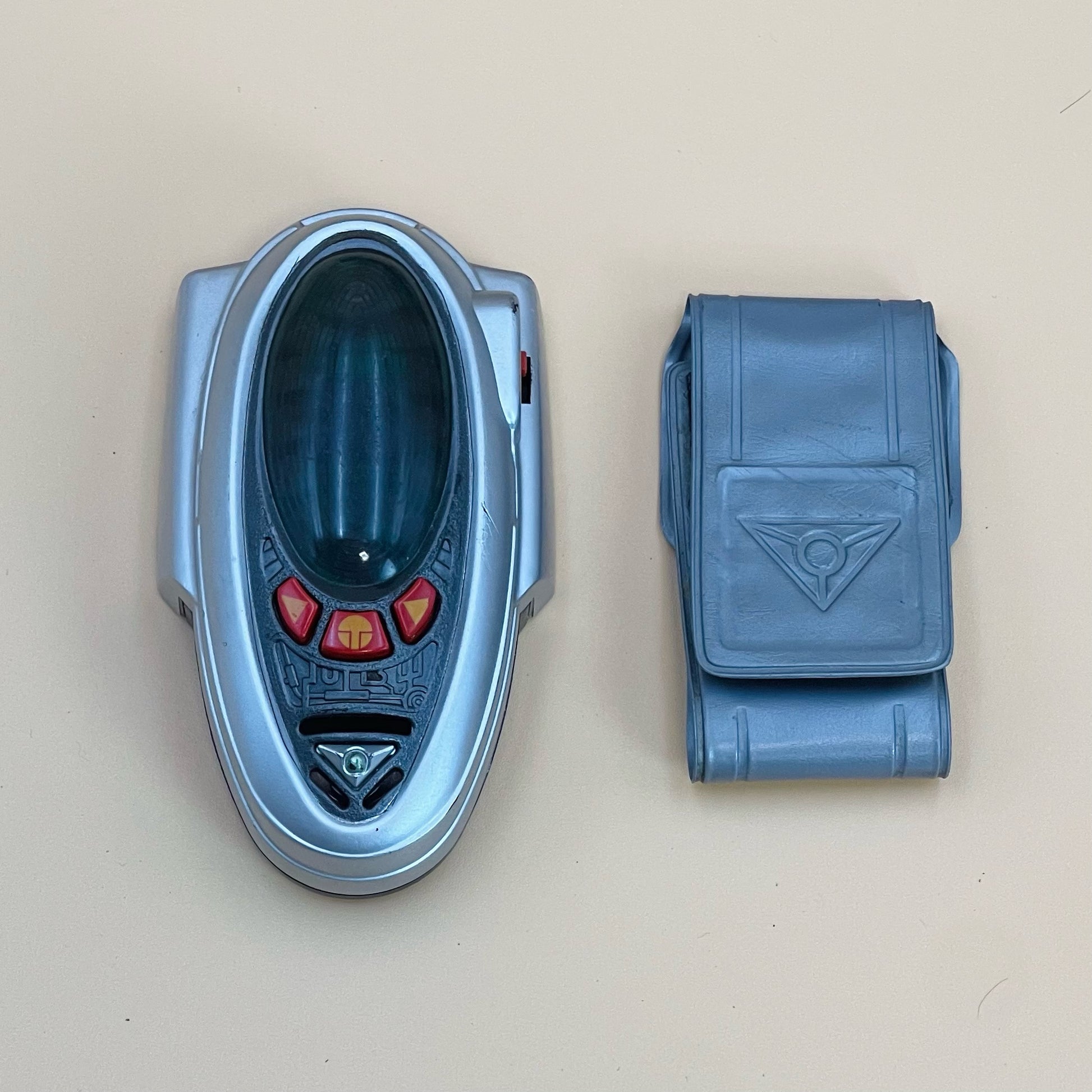 DX Chrono Morpher from Power Rangers Time Force 2000, also known as DX Chrono Changer from Super Sentai Timeranger 2000, vintage DX Morpher and DX Change roleplay toy for Time Force Rangers fans.
