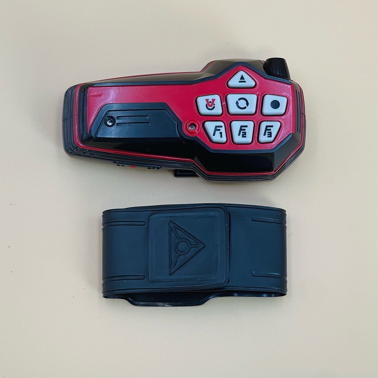 DX Quantum Morpher and DX V-Commander from Power Rangers Time Force 2000, also known as DX Change from Super Sentai Timeranger 2000, vintage DX Morpher roleplay collectible for fans of both Power Rangers and Super Sentai.