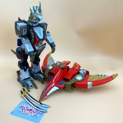 DX Genseishin Ken Riser Toy - Genseishin Justirisers - Transformable and Combinable Robot