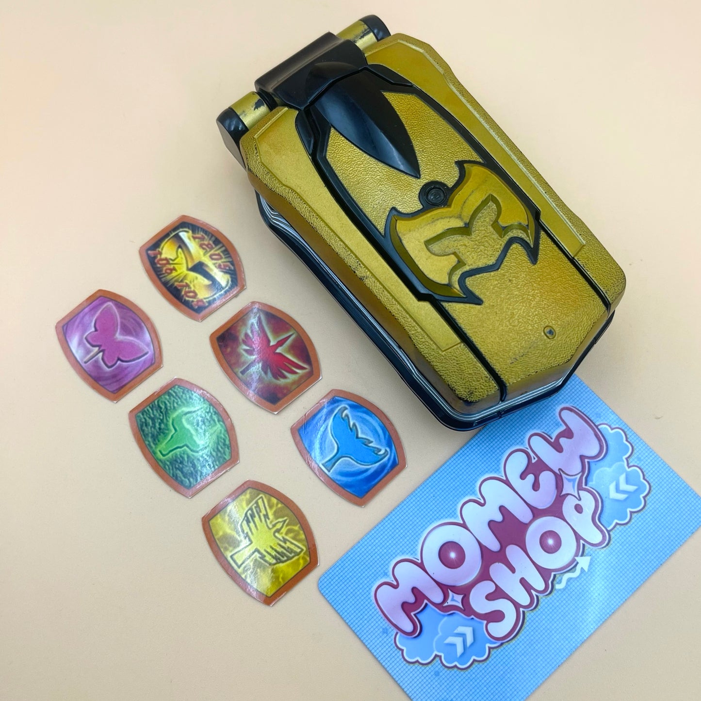 DX MagiPhone & DX Mystic Morpher from Power Rangers Mystic Force 2006, also known as DX Change from Super Sentai Magiranger 2005, vintage DX Morpher roleplay collectible for Mystic Rangers fans.