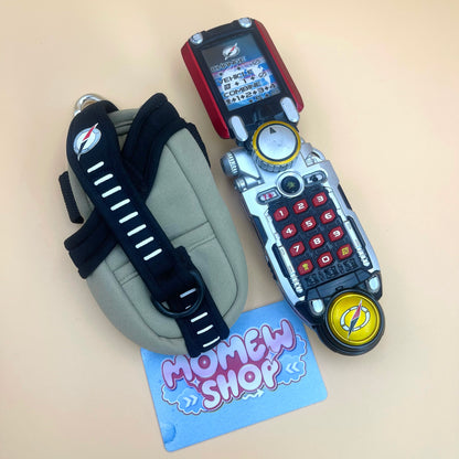 DX Accellular & DX Overdrive Tracker from Power Rangers Operation Overdrive 2007, also known as DX Change from Super Sentai Boukenranger 2006, vintage DX Morpher roleplay collectible for Overdrive Rangers fans.