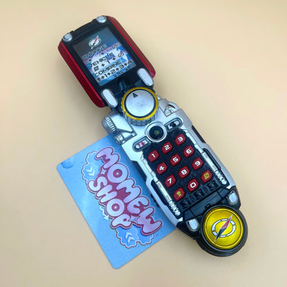 DX Accellular & DX Overdrive Tracker from Power Rangers Operation Overdrive 2007, also known as DX Change from Super Sentai Boukenranger 2006, vintage DX Morpher roleplay collectible for Overdrive Rangers fans.