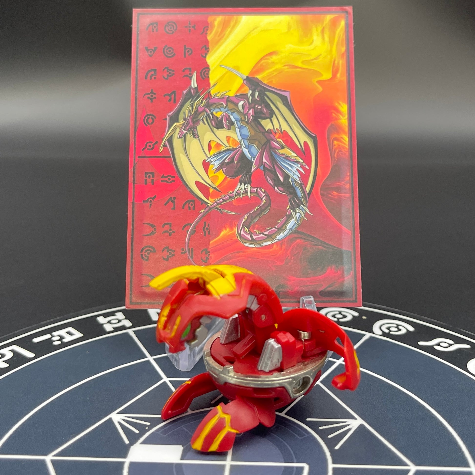Pyrus Delta Dragonoid B2 Bakugan Battle Brawlers Paint Applied To Specific Parts Only