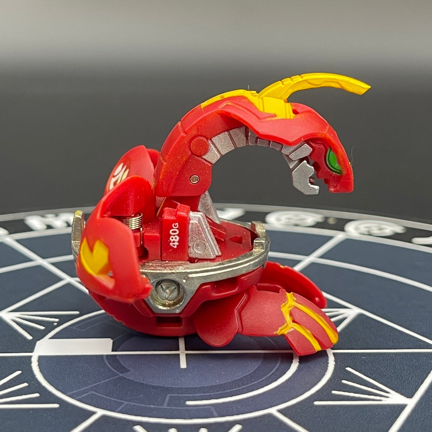 Pyrus Delta Dragonoid B2 Bakugan Battle Brawlers Paint Applied To Specific Parts Only