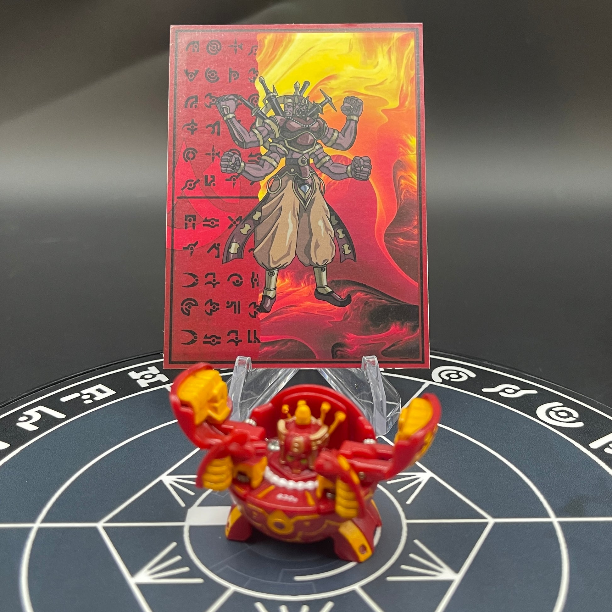 Pyrus Fourtress B2 Bakugan Battle Brawlers Paint Applied To Specific Parts Only