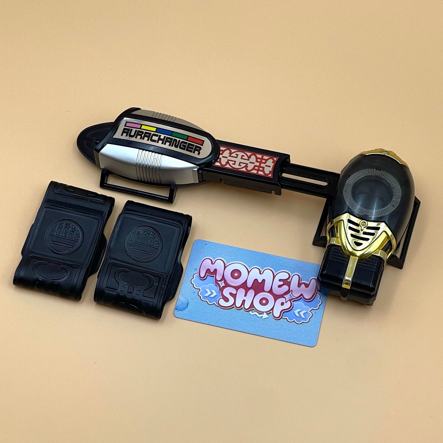 DX Aura Changer & Magna Defender Morpher from Power Rangers Lost Galaxy also known as DX Change from Super Sentai Dairanger 1993, vintage DX Morpher roleplay collectible for Dairangers fans.