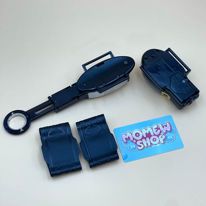DX Aura Changer & Magna Defender Morpher from Power Rangers Lost Galaxy also known as DX Change from Super Sentai Dairanger 1993, vintage DX Morpher roleplay collectible for Dairangers fans.