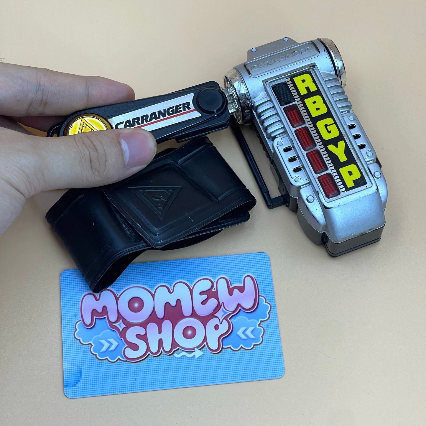 DX Accel Changer  & Turbo Morpher from Power Rangers Turbo 1997 also known as DX Change from Super Sentai Carranger 1996, vintage DX Morpher roleplay collectible for Turbo Rangers fans.