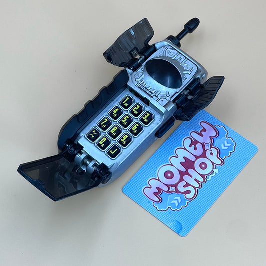 DX Keitaizer & Digimorpher from Power Rangers Turbo 1998 also known as DX Change from Super Sentai Megaranger 1997, vintage DX Morpher roleplay collectible for Silver Ranger fans.