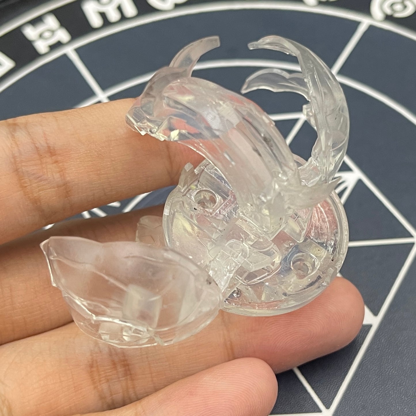 Silent Naga B2 Ver. Clear Color Bakugan Battle Brawlers Custom 3D Printed Non-articulated Model