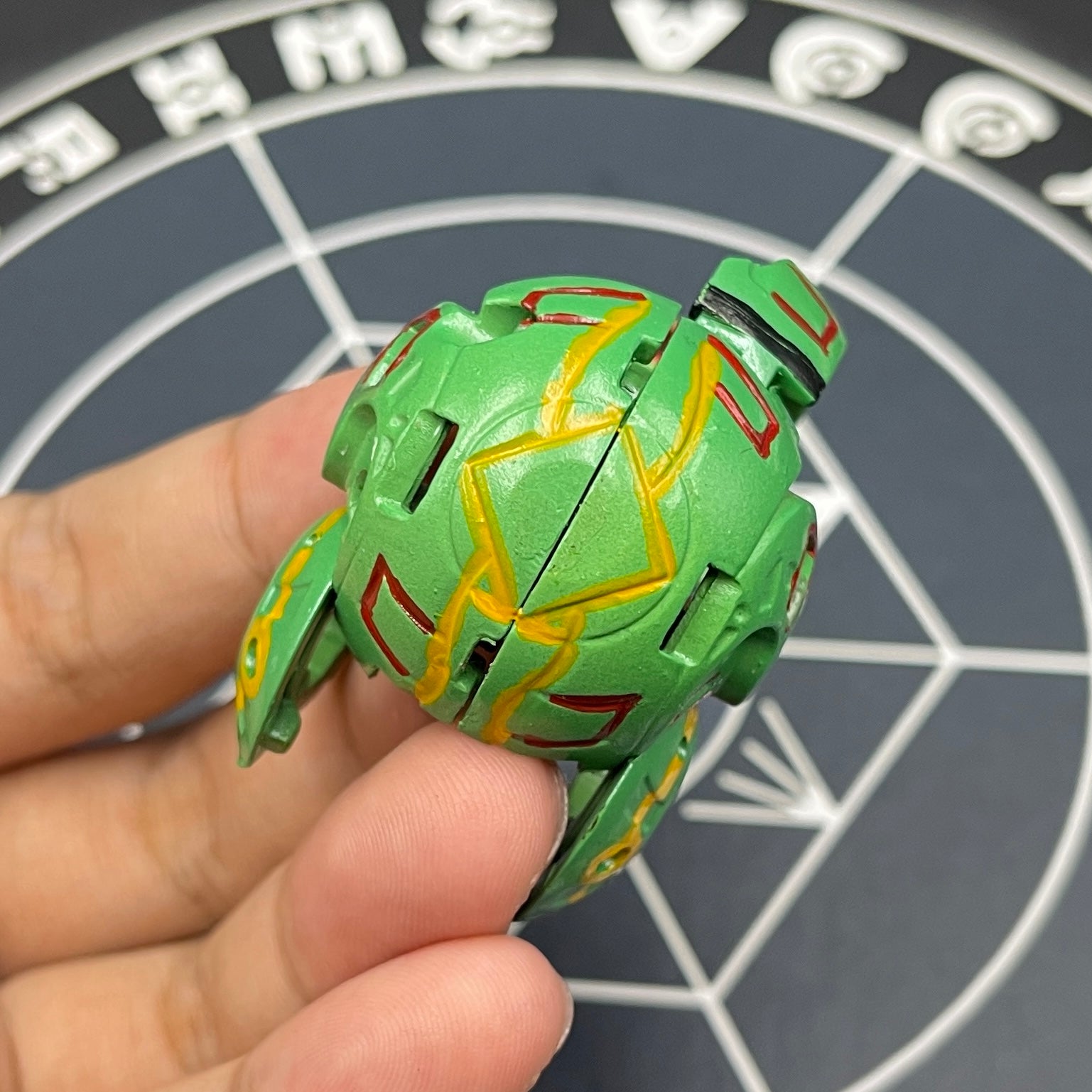 Rayquaza Pokemon B2 Custom Painted Bakugan Toy