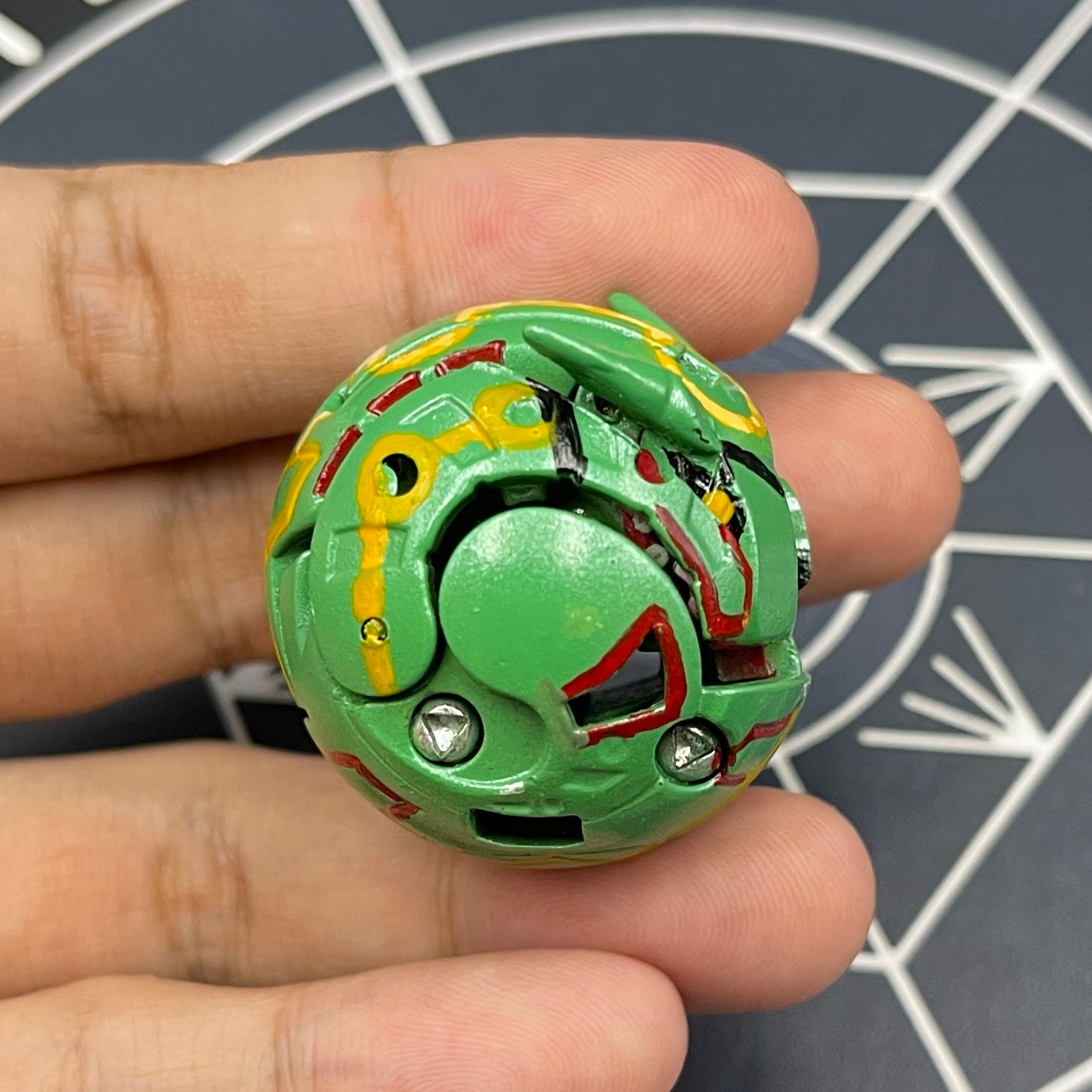 Rayquaza Pokemon B2 Custom Painted Bakugan Toy