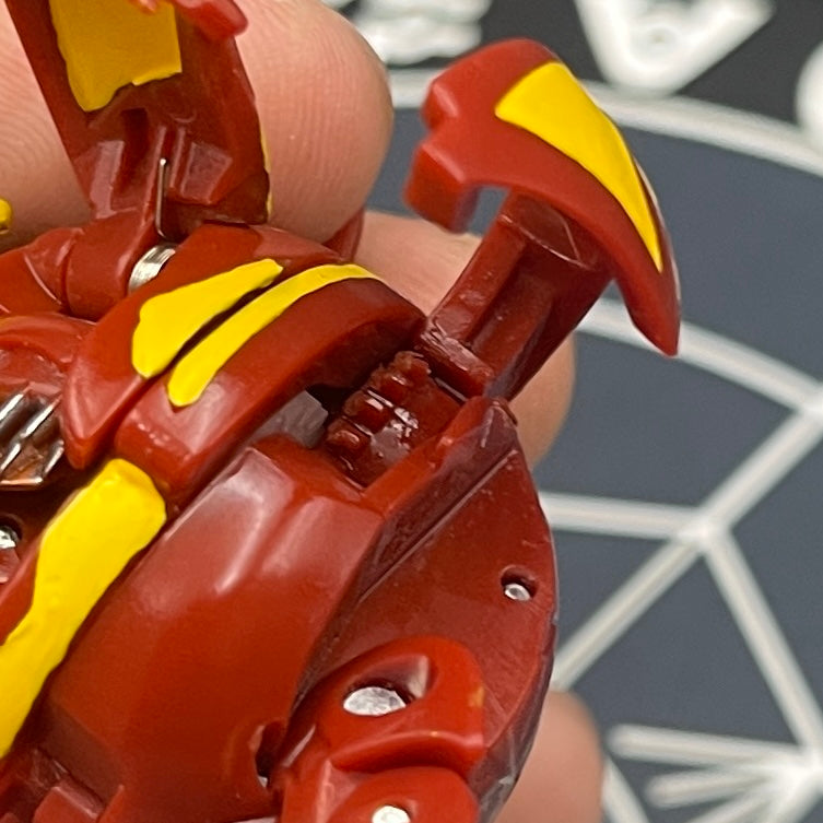 Cross Dragonoid B2 Pyrus Custom Painted | Bakugan New Vestroia