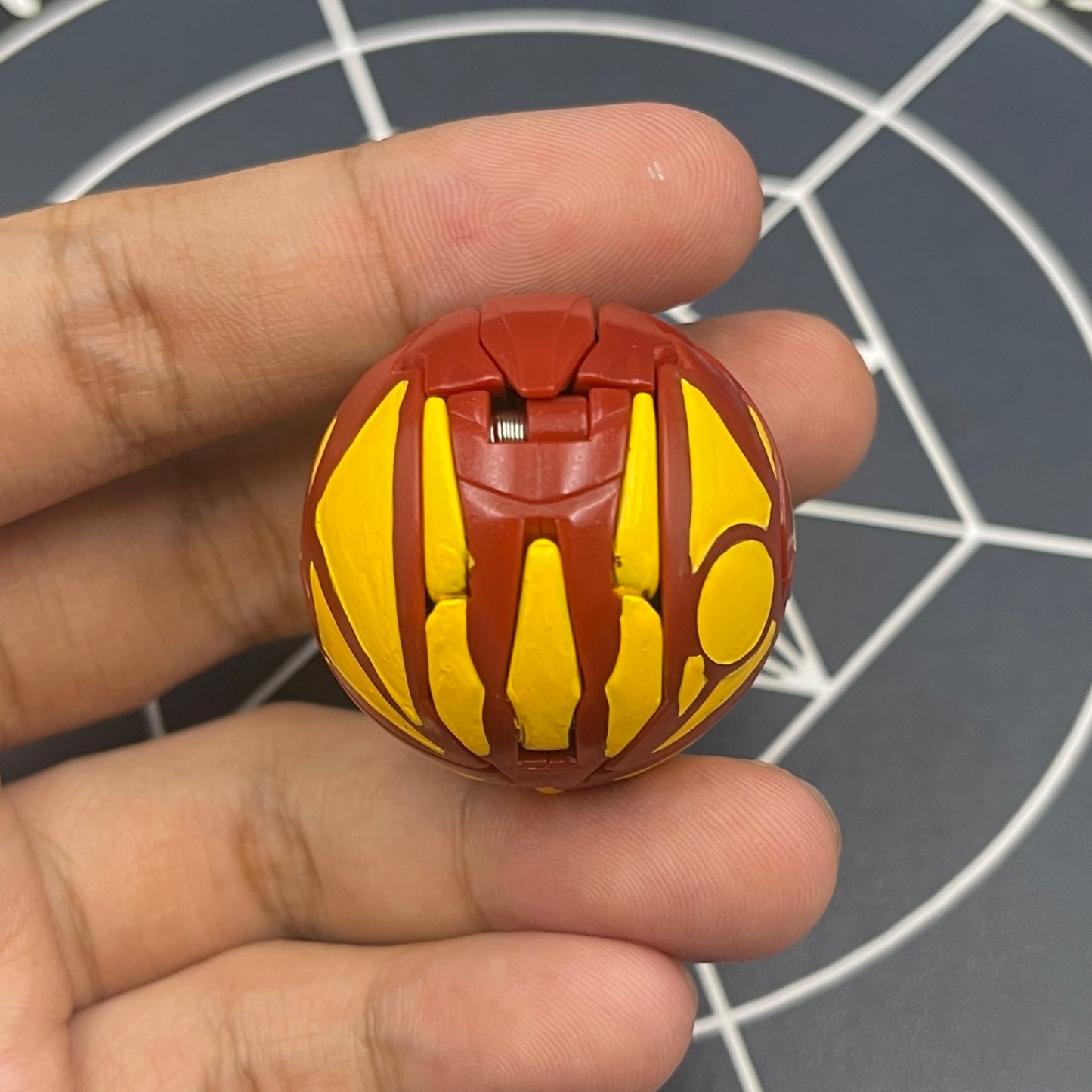 Cross Dragonoid B2 Pyrus Custom Painted | Bakugan New Vestroia