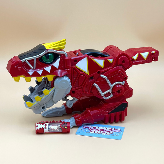 DX Gabutyra De Carnival & T-Rex Super Charge Morpherfrom Power Rangers Dino Charge 2015, also known as DX Change from Super Sentai Kyoryuger 2013, vintage DX Morpher roleplay collectible for Dino Charge Red Ranger fans.