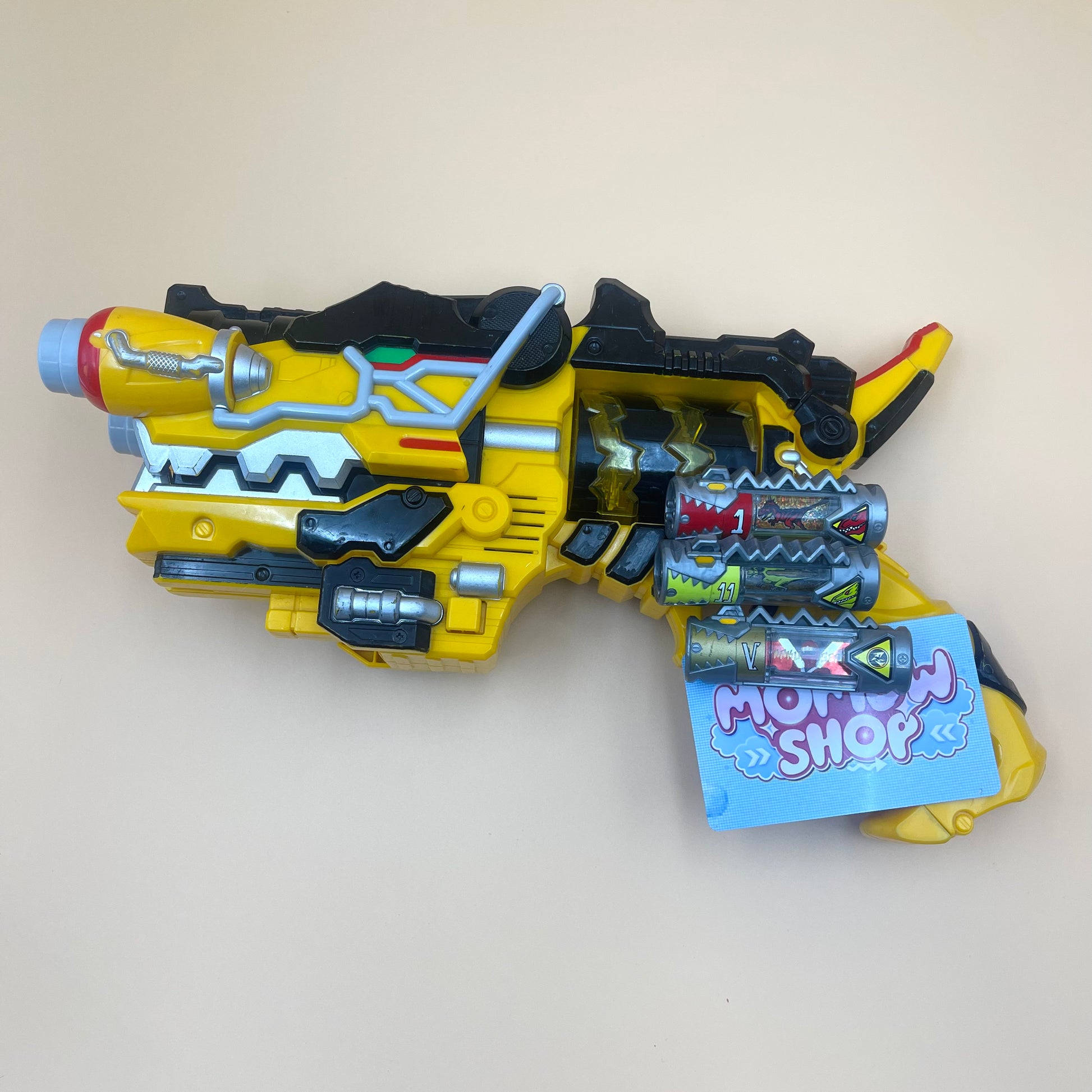 DX Gaburevolver & Dino Charge Morpher Morpher from Power Rangers Dino Charge 2015, also known as DX Change from Super Sentai Kyoryuger 2013, vintage DX Morpher roleplay collectible for Dino Charge Rangers fans.