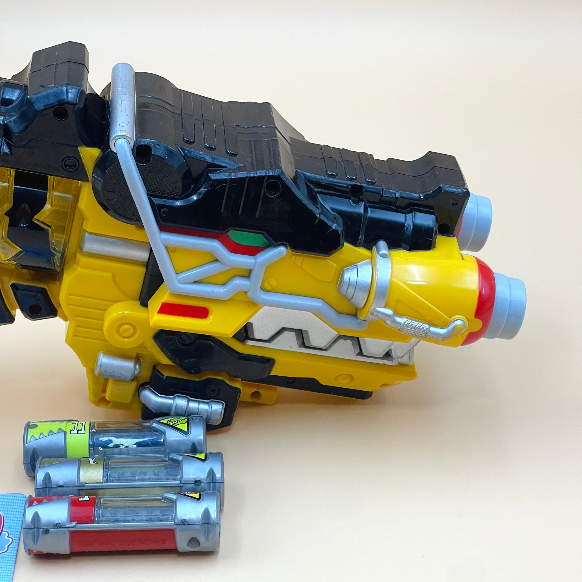 DX Gaburevolver & Dino Charge Morpher Morpher from Power Rangers Dino Charge 2015, also known as DX Change from Super Sentai Kyoryuger 2013, vintage DX Morpher roleplay collectible for Dino Charge Rangers fans.