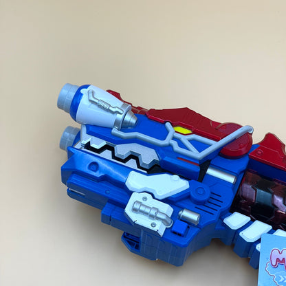 DX Giga Gaburevolver & Titano Charge Morpher from Power Rangers Dino Charge 2015, also known as DX Change from Super Sentai Kyoryuger 2013, vintage DX Morpher roleplay collectible for Dino Charge Silver Ranger fans.